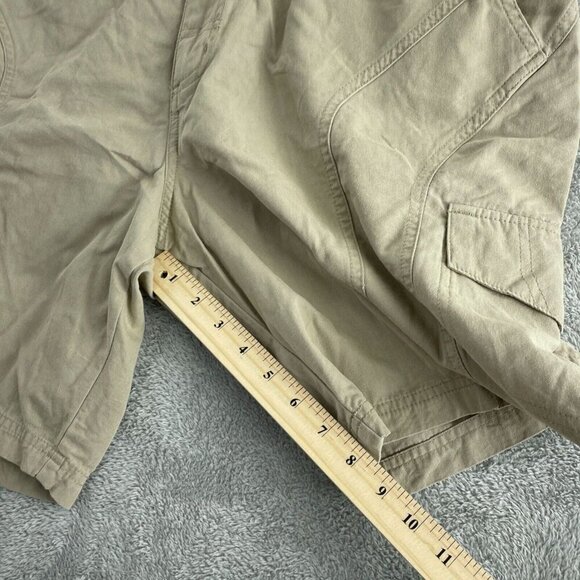 Columbia Mens M Cargo Shorts Medium Khaki With Pockets & Elastic Waist 4765 - Picture 5 of 9